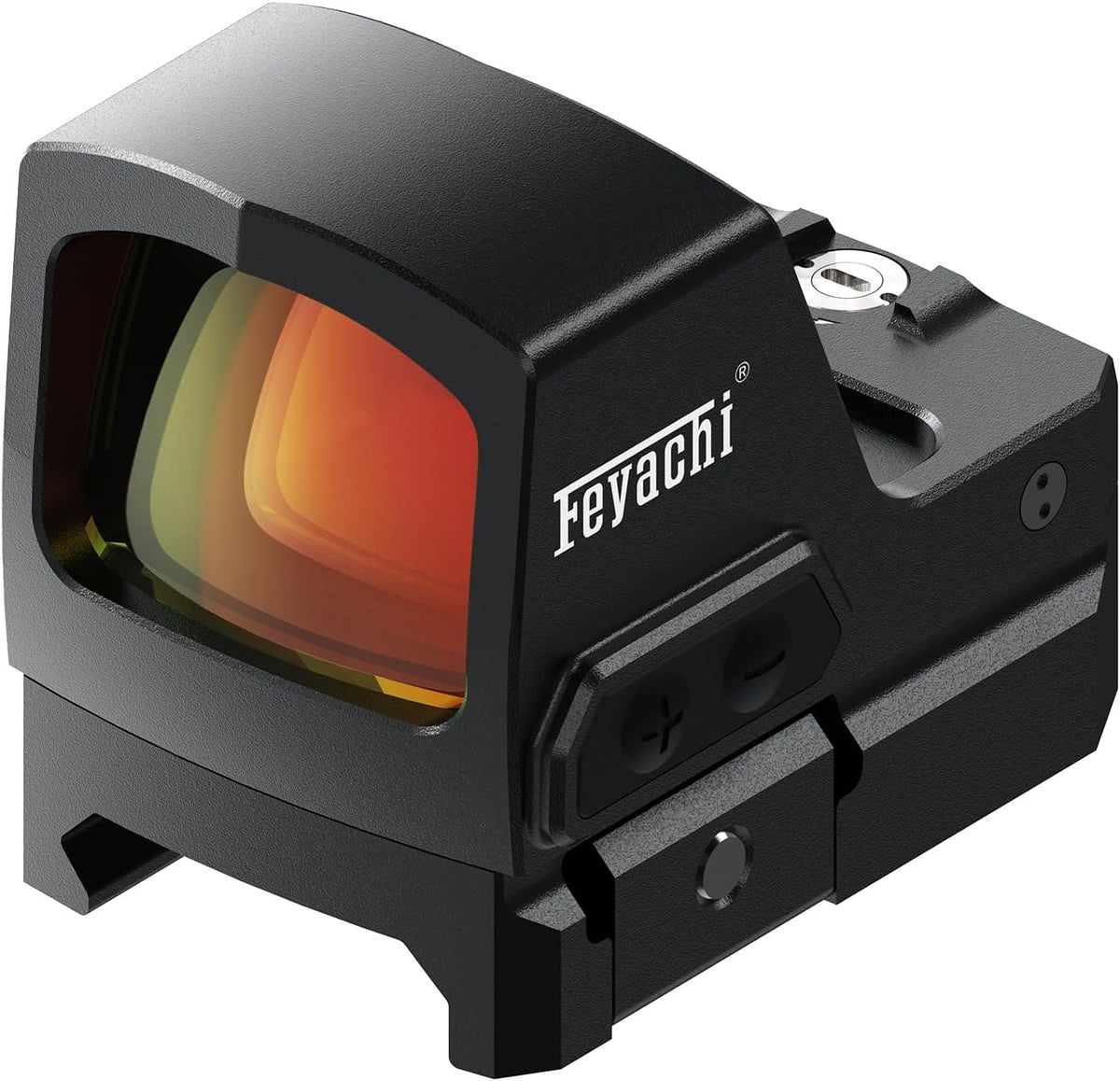 Feyachi RDS-57 2 MOA Red Dot Sight for Pistol Shake Awake Handgun Red Dot Sights for RMR Cut Footprint Reflex Sight with MOS Adapter Plate & Picatinny Base