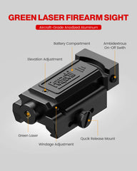 Mirino laser compatto Feyachi PL-34 - Verde a basso profilo