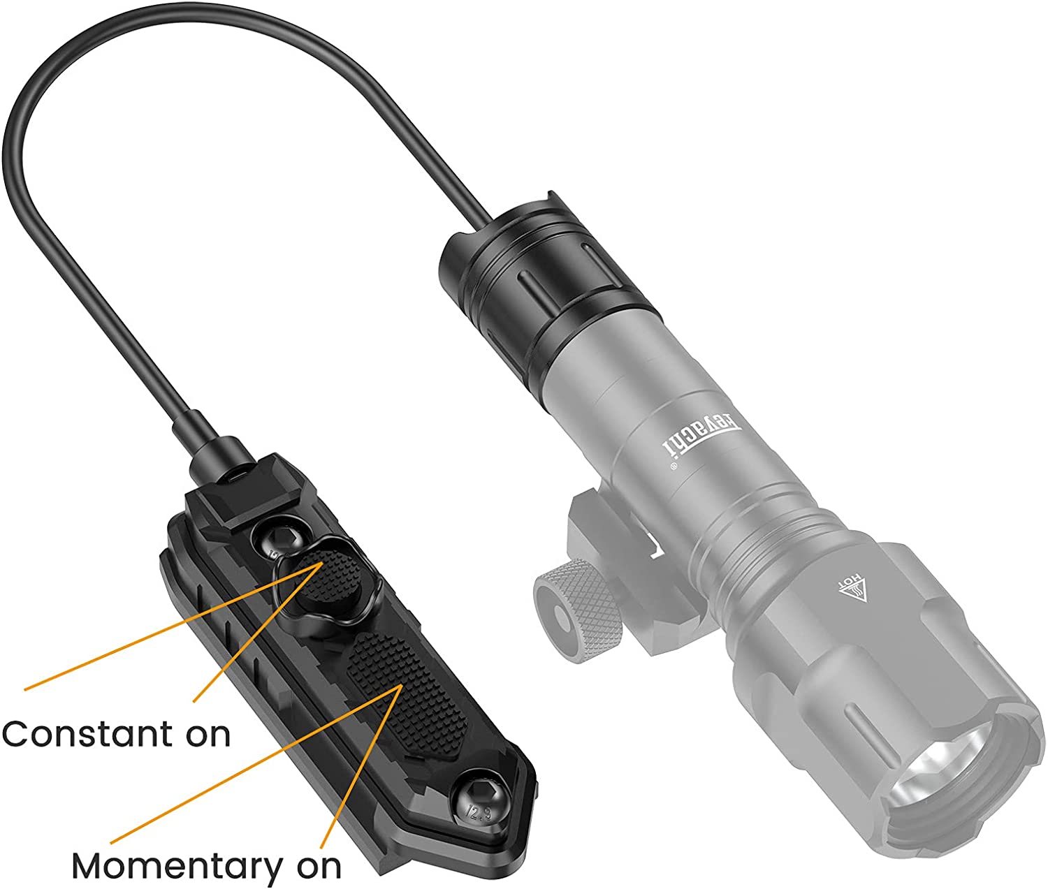 Feyachi PS-30 Pressure Switch for Flashlights - Mlok/Picatinny Compatible