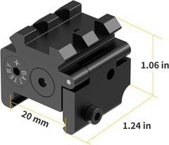Feyachi PL-19-R Laservisier - Kompakter roter Strahl für Schienen