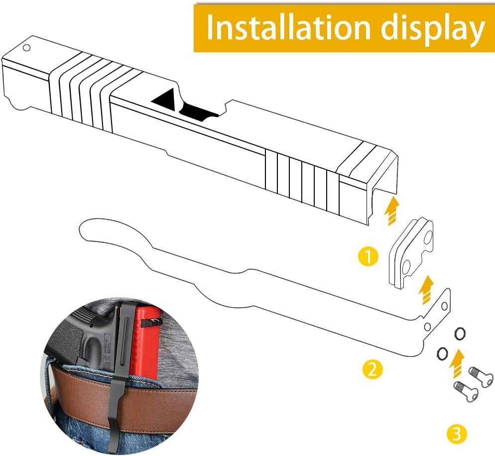 Feyachi GC29 Clip da cintura per pistola - Glock Conceal Carry