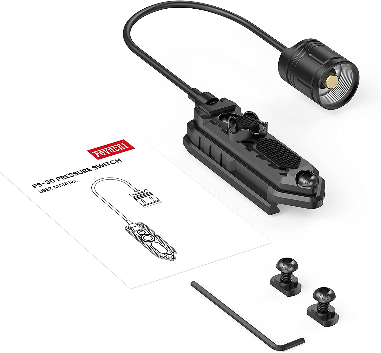 Feyachi PS-30 Druckschalter für Taschenlampen - Mlok/Picatinny kompatibel