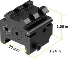 Feyachi PL-19-R Laser Sight - Compact Red Beam for Rail