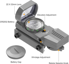 Feyachi RS-39 Reflex Sight - Adjustable Reticle Red/Green