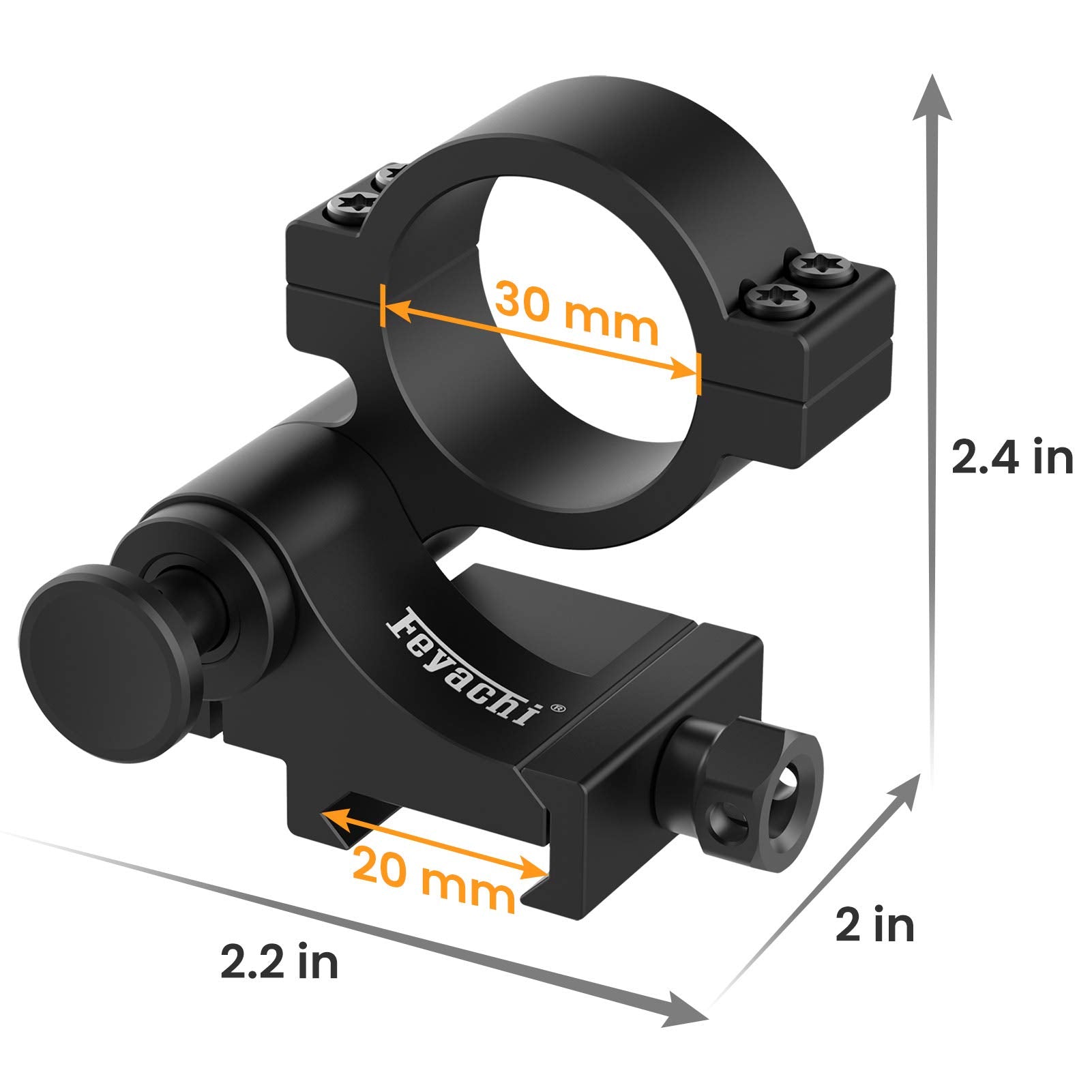 Feyachi T15 Red Dot Magnifier Mount - Flip to Side