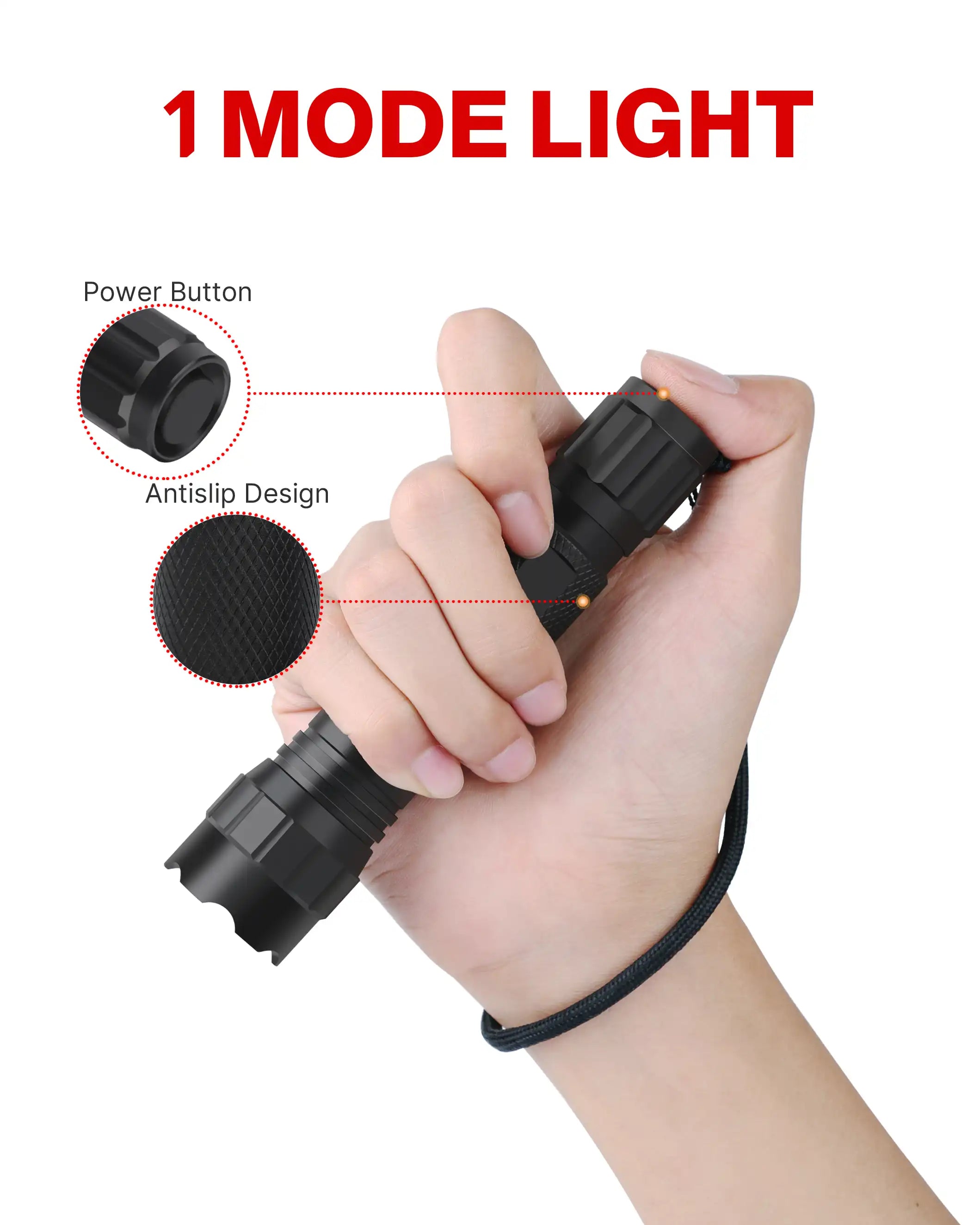 Feyachi FL21-MB Tactical Flashlight - 1200 Lumen LED Light