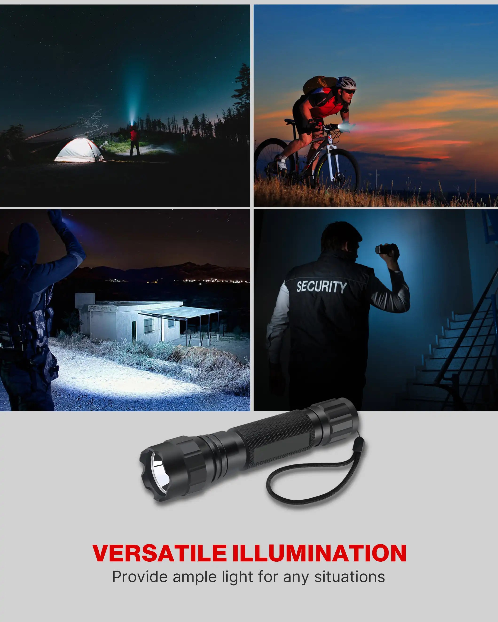 Feyachi FL21-MB Tactical Flashlight - 1200 Lumen LED Light