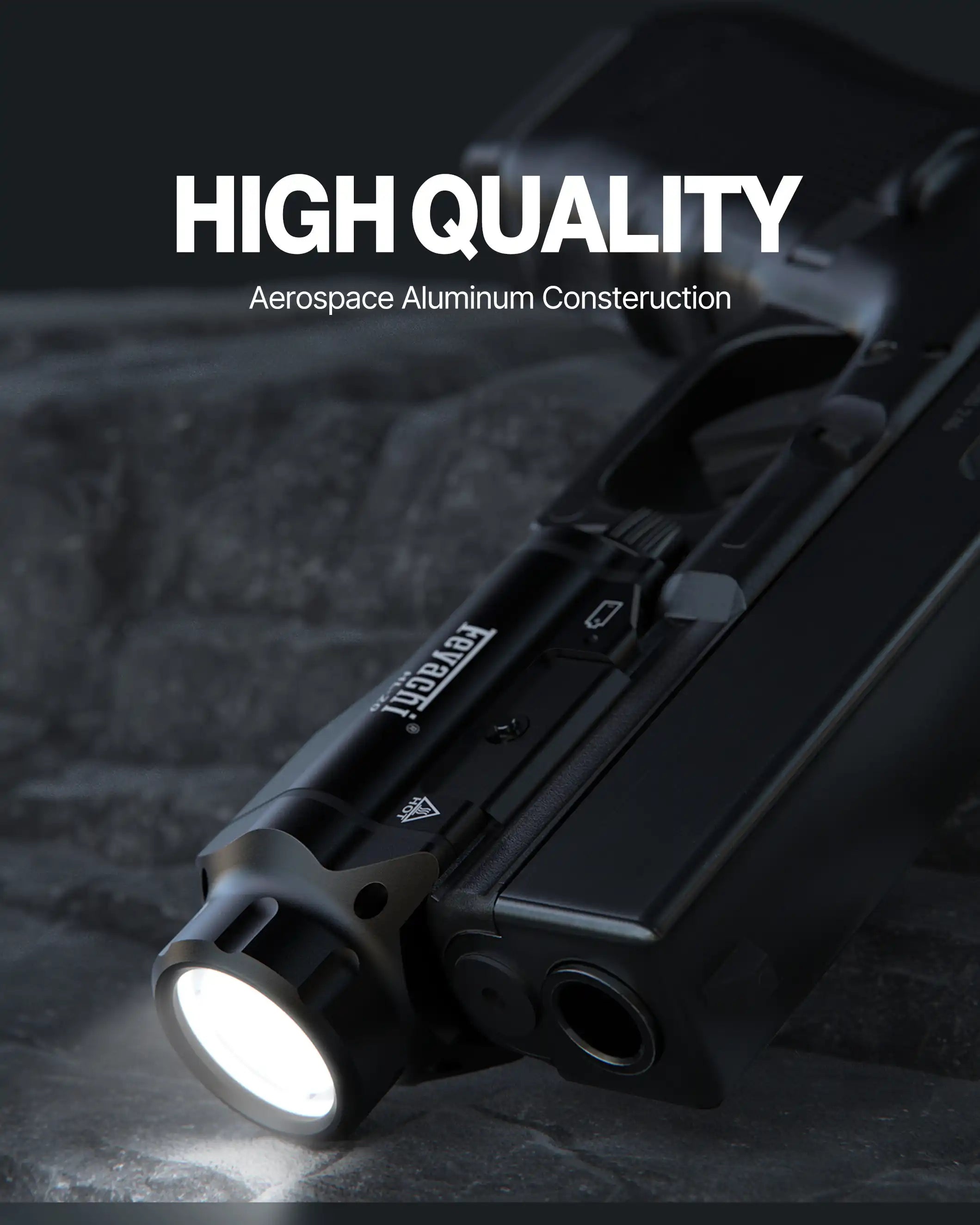 Feyachi HL-28 Pistol Light - 1000 Lumen Tactical Flashlight