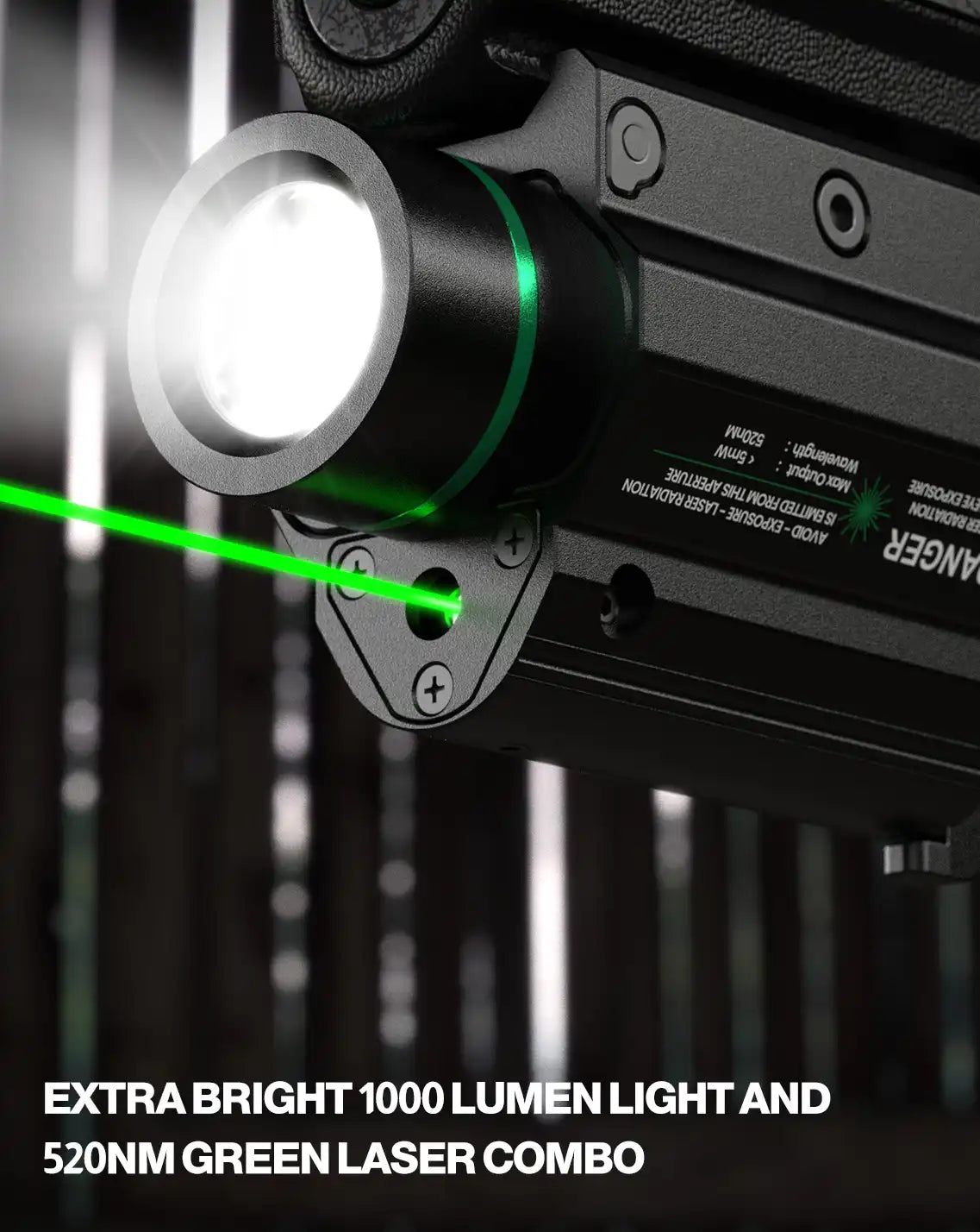 Combo luce laser verde Feyachi LF-68 - Tattico da 1000 lumen