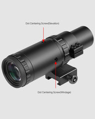 Feyachi M37 Red Dot Magnifier - Flip to Side Focus Adjustment
