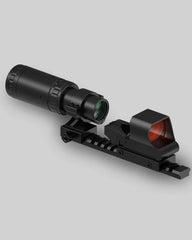 Combo lente d'ingrandimento Feyachi M37 e RS-30 con punto rosso - mirino reflex e supporto ribaltabile