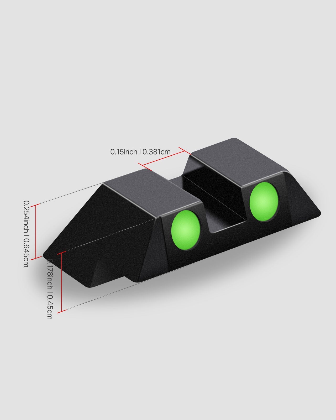 Feyachi NS16 Night Sights - Glow Dark Glock Sights