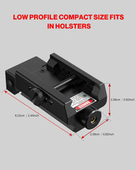 Feyachi PL-31 Kompaktes Laservisier - Rot, niedriges Profil 