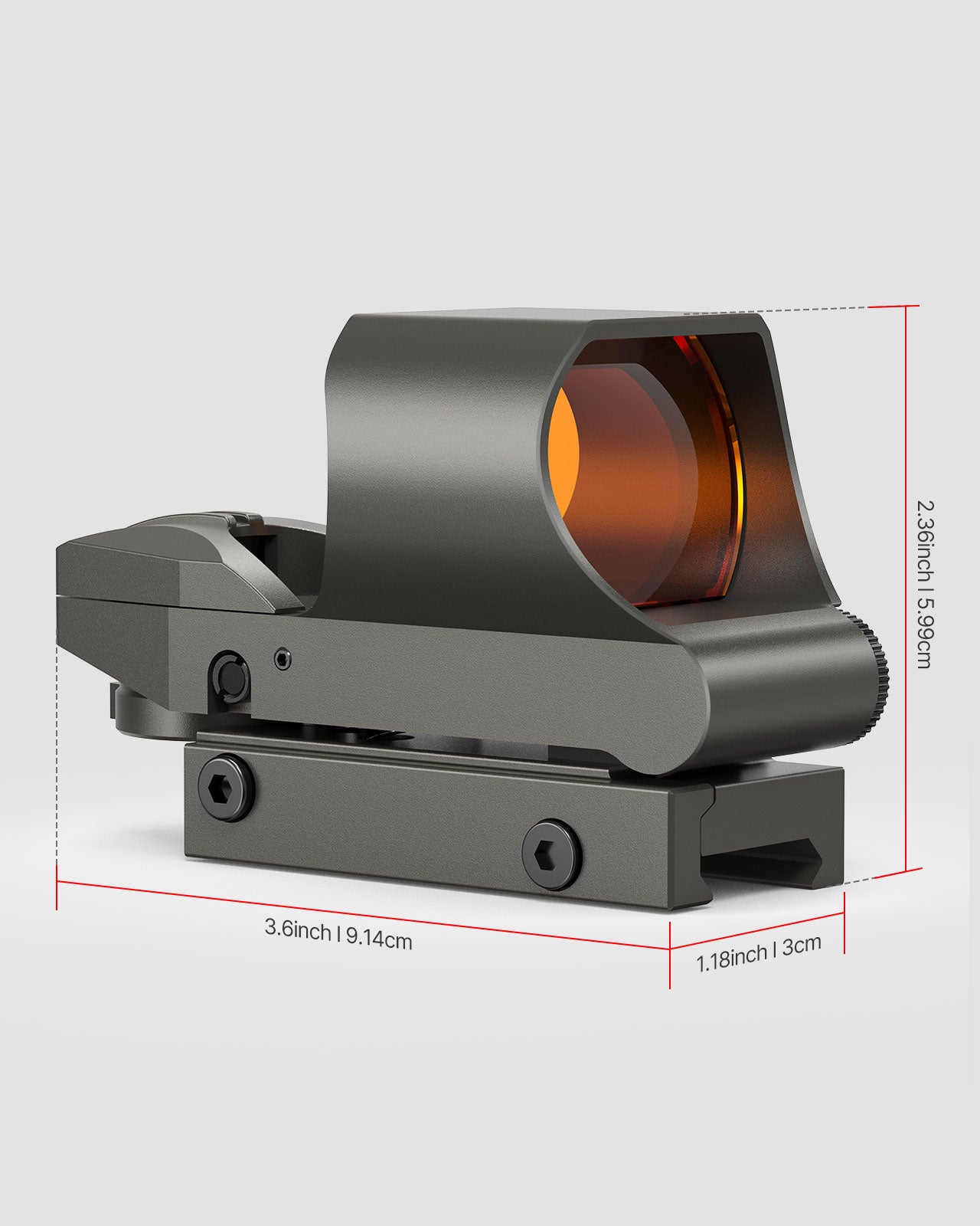 Feyachi RS60 Red Dot Reflexvisier Nickel - Mehrere Absehen
