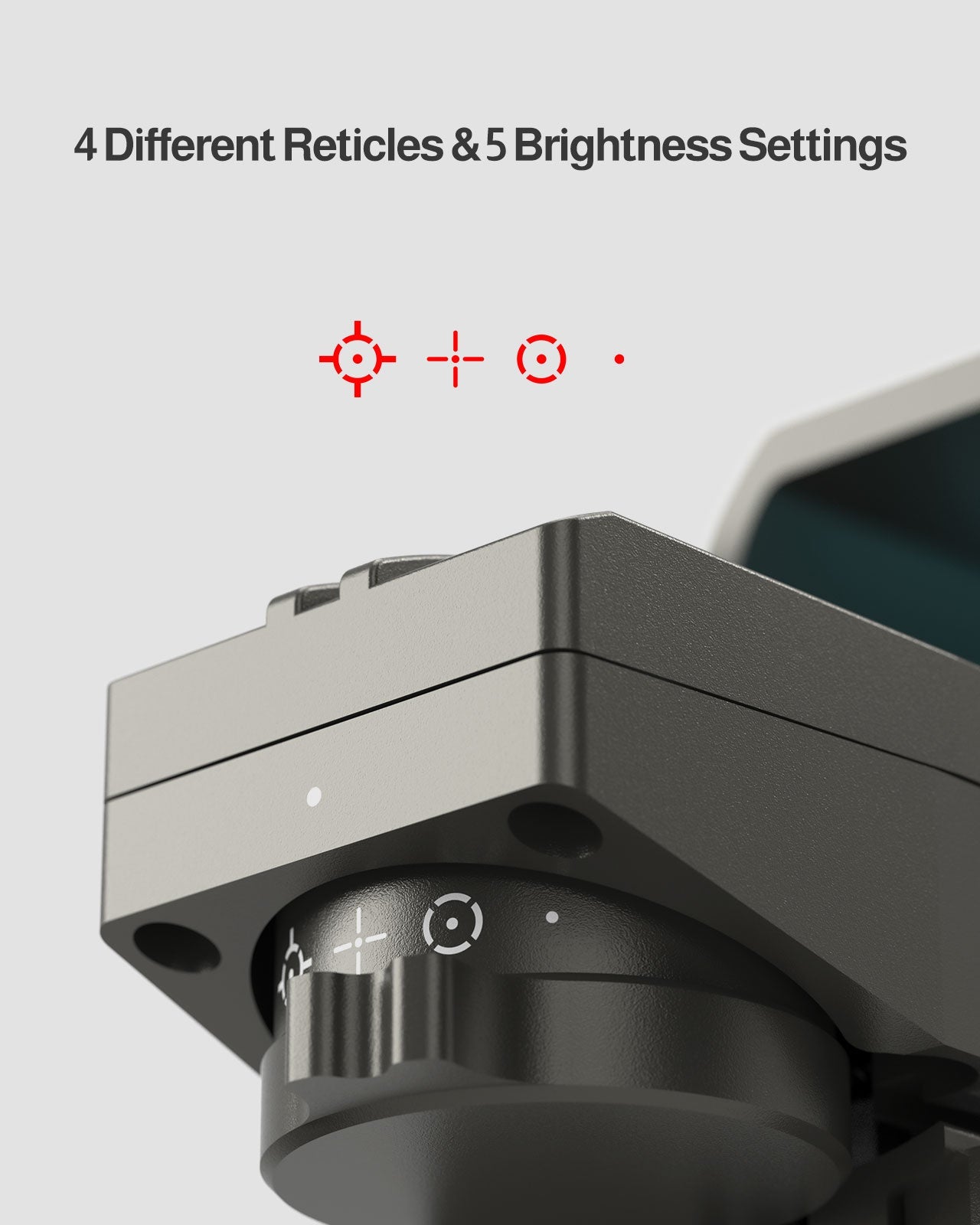 Feyachi RS60 Red Dot Reflex Sight Nickel - Multiple Reticle