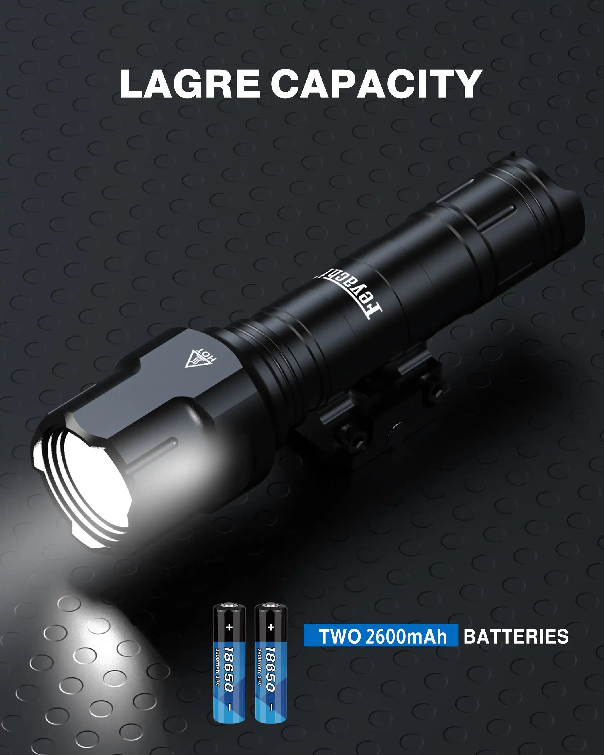 Feyachi WL25 Taktische Taschenlampe - Professionell 1200 Lumen 